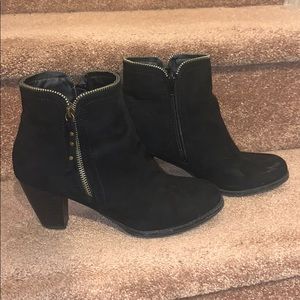 JustFab Black Booties